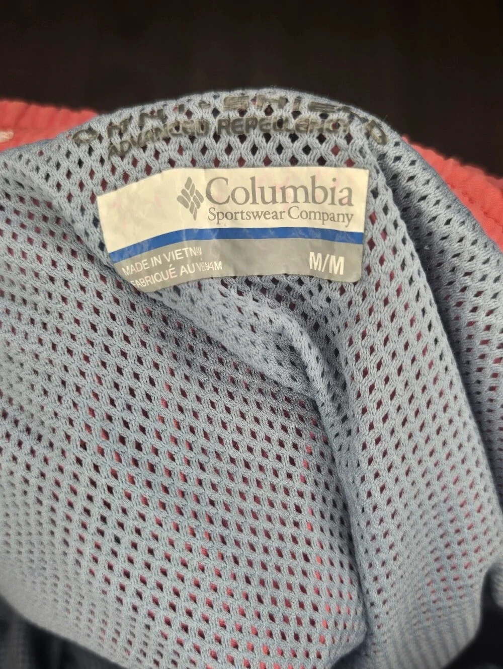 Columbia Men's Two-Tone Pink and Gray Swim Trunks